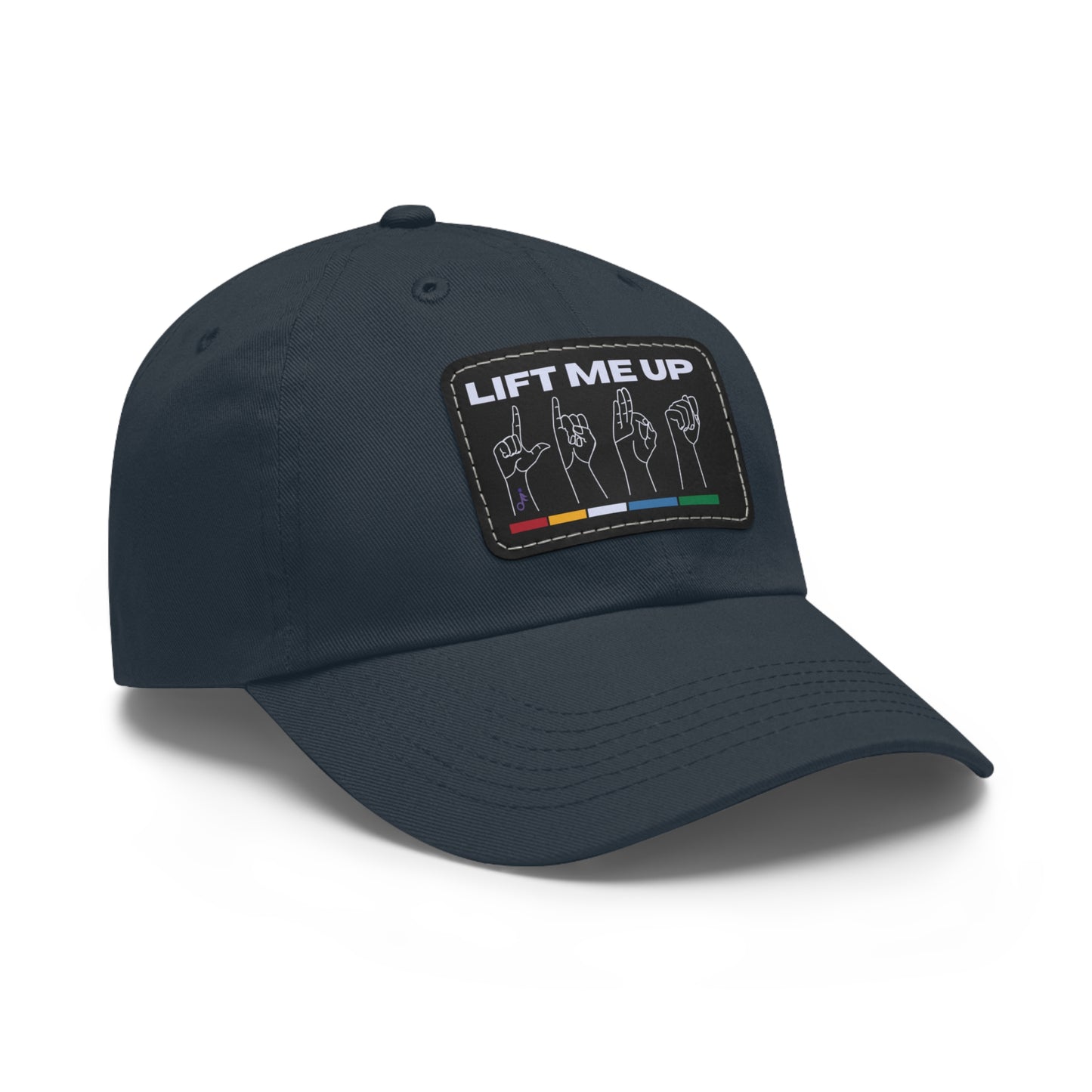Lift Me Up Hat with Leather Patch (Rectangle)