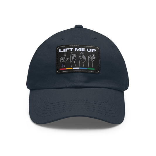 Lift Me Up Hat with Leather Patch (Rectangle)