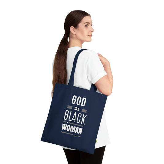 God is a black woman - Organic Cotton Tote Bag