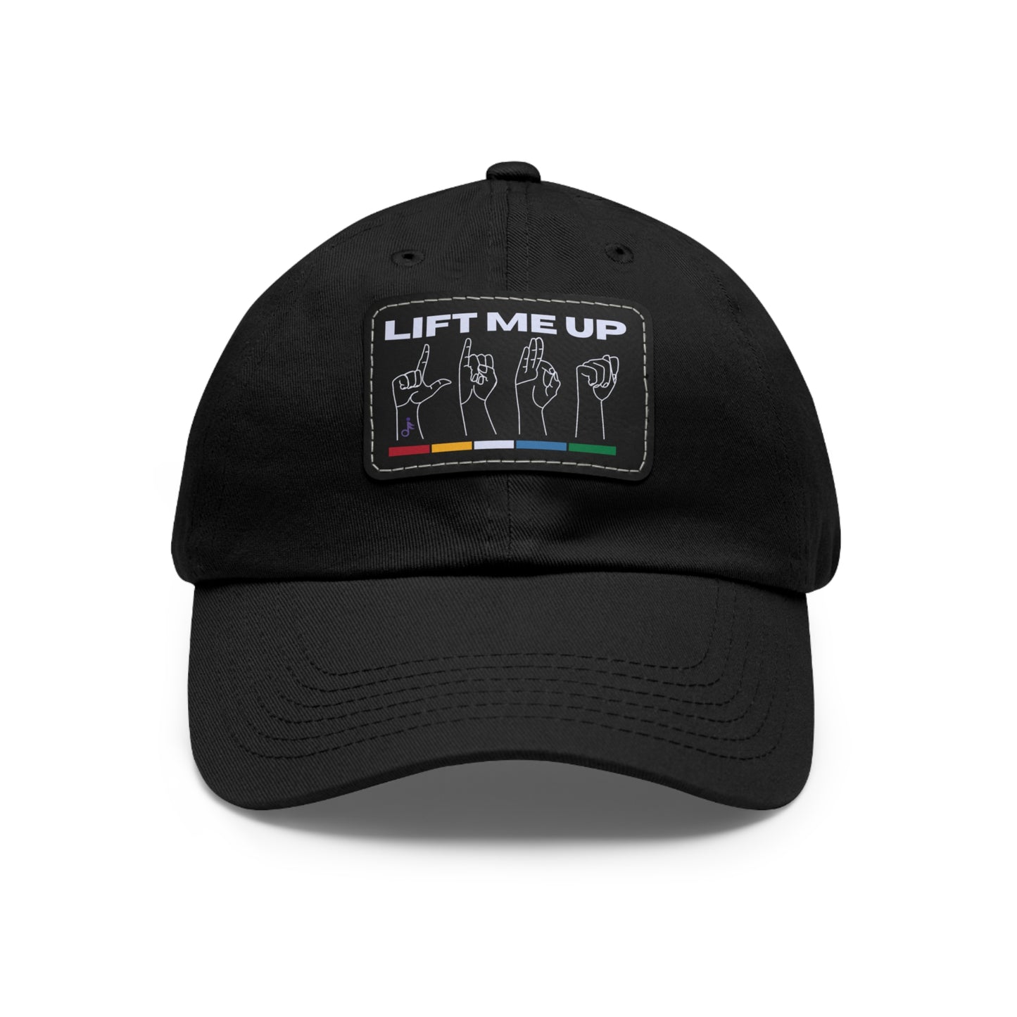 Lift Me Up Hat with Leather Patch (Rectangle)