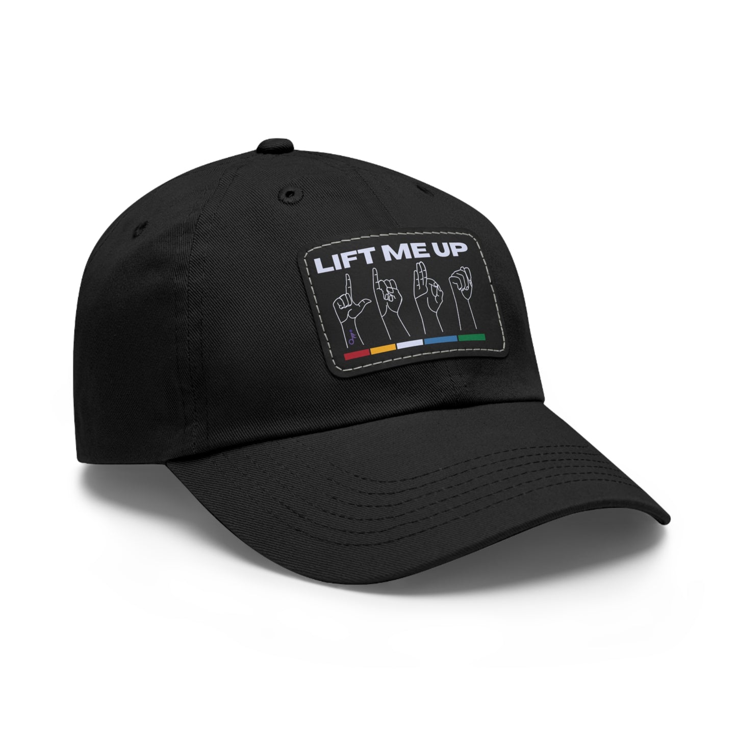 Lift Me Up Hat with Leather Patch (Rectangle)