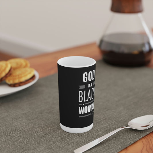 God is a Black Woman - Conical Coffee Mugs (3oz, 8oz, 12oz)